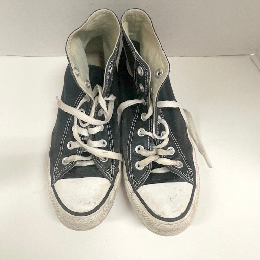 Converse Chuck Taylor All Star Black Canvas High Top Sneakers Women's 8  Men's 6